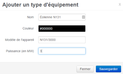 modèles d'éoliennes